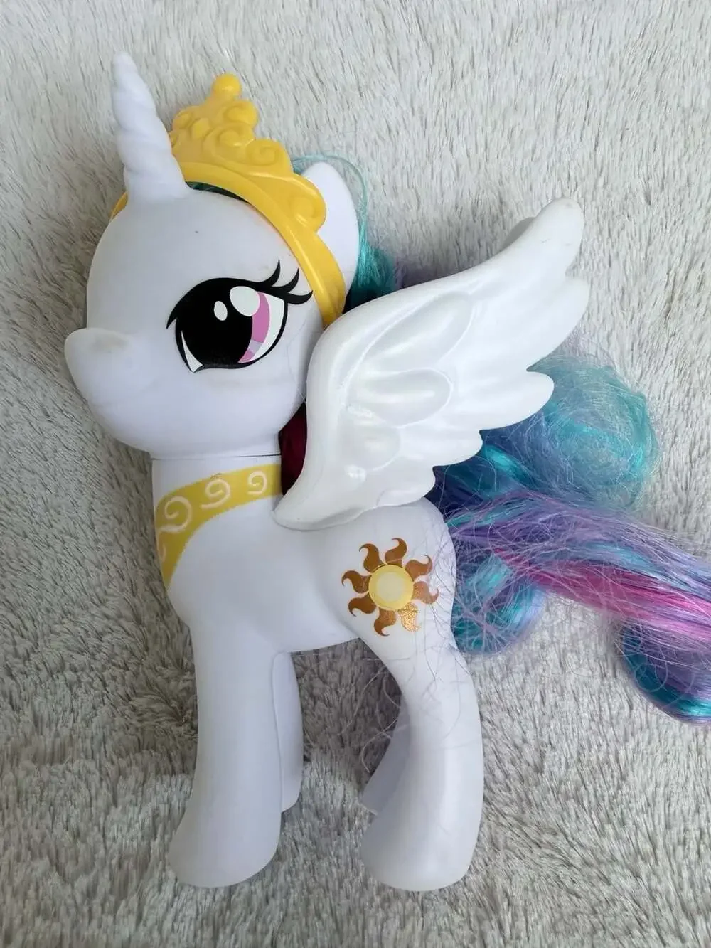 My Little Pony 6” Lot of 3 Celestia, Rarity, Twilight Sparkle Brushable 2016